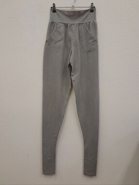 NWT Ripple Yogawear Stonewash Extra Long Slouchy Pants Gray Size Medium NWT